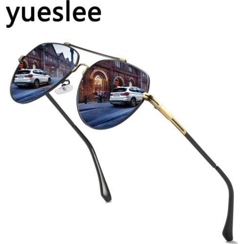 49630 Metal Circular Polarized Light Luxury Sunglasses Men Women Fashion Shades Uv400 Vintage Glasses Men Sunglasses