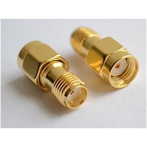 50 pcs RF coaxial adapter connector SMA female jack to RP-SMA male jack center