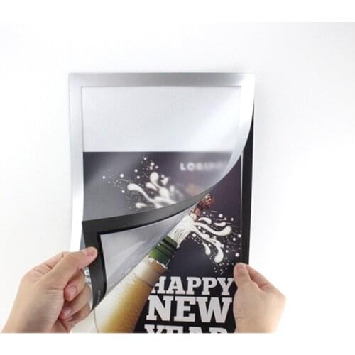 A6 148*105mm adhesive Magnetic poster frame announcement Signage Label holder Paper Case photo advertising picture wall frame