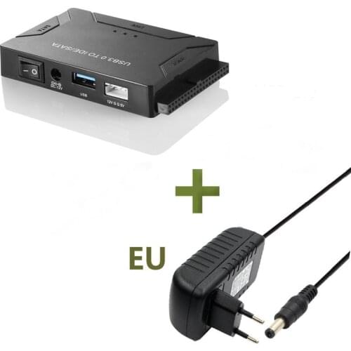 USB 3.0 to IDE/SATA Converter Super 5gbps Transfer External Hard Drive Adapter Kit Plug & Play Support up to 6TB Drives Stock