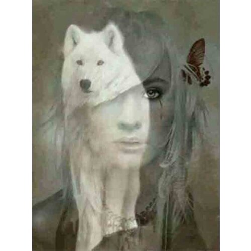 Kexinzu Full Square Round Drill 5D DIY Diamond Painting "Animal Wolf" 3D Embroidery Cross Stitch Mosaic Home Decor Gift