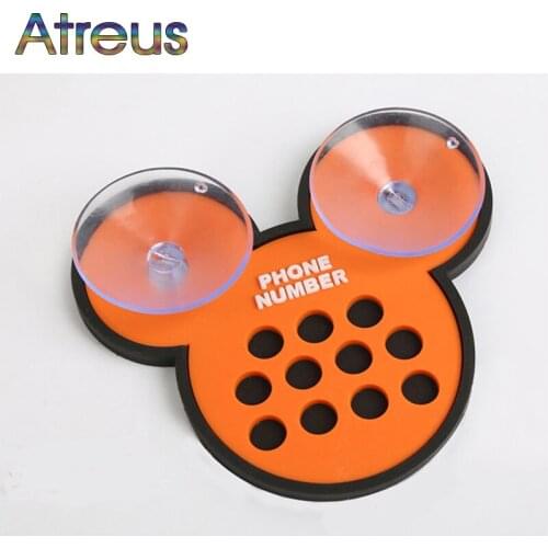 Atreus Car cartoon temporary parking card number plate for Renault Megane 2 Captur Mitsubishi ASX Suzuki Vitara Jeep Wrangler