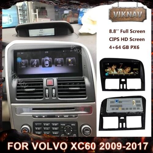 Android PX6 car radio for Volvo XC60 2009-2017 right hand drive car GPS navigation multimedia player auto stereo DVD Carplay