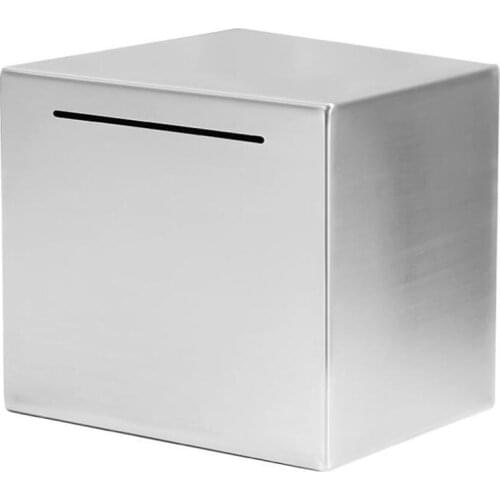 Safe Piggy Bank Made of Stainless Steel,Safe Box Money Savings Bank for Kids,Can Only Save the Piggy Bank That Cannot Be Taken O