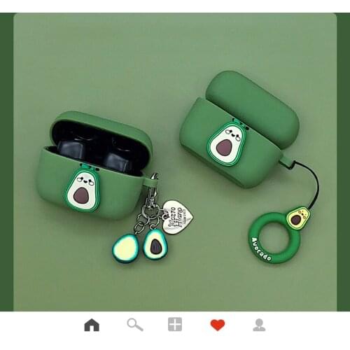 For Edifier TWS 2 /TWS 5 Case Cute Avocado Cartoon Silicon Protect Cover tws5 Bluetooth Wireless Earphone Case coque TWS1