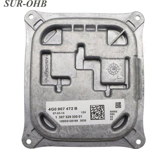 Daytime Running Light 4G0907472B LED TFL Control Module Headlight Ballast 4G0907472B DRL 1307329300 01 10EEG120199 For A7 S7 RS7