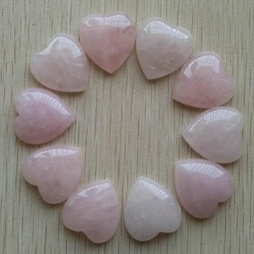 2017 new good quality natural stone heart shape cab cabochons beads for jewelry making 25mm wholesale 10pcs/lot free