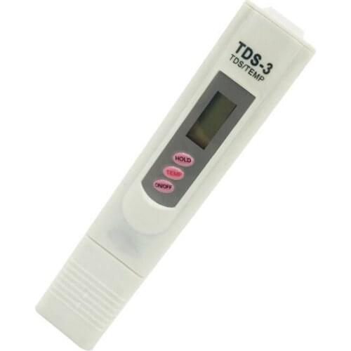 Water Quality Testing Meter Temperature Tester pen TDS-3 Conductivity Water Quality Measurement TDS&Temperature Tester 0-9990pp