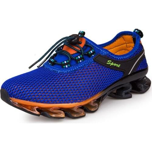 Size 39-48 Brand Sneakers Men Running Shoes Fashion Mesh Shock Absorber Blade Sneaker Outdoor Walking Men Shoes Sport Run