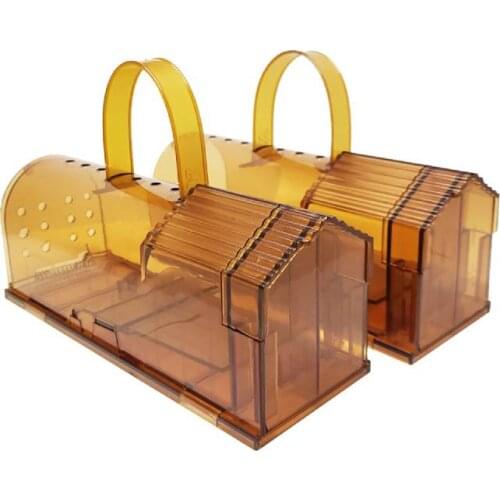 2pcs Mouse Trap Cage Humane Plastic No Kill Rodents Catcher Piege Rat Mice Trap Pest Reject