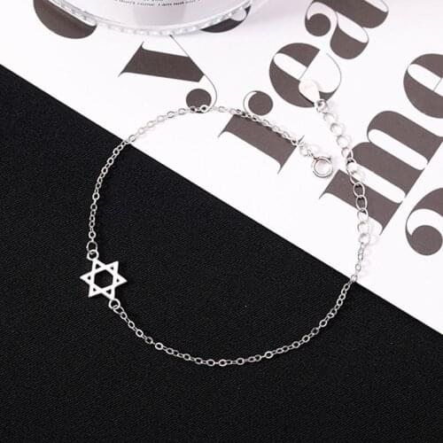 Miuoxion Retro Fashion Personality Party Punk Jewelry Six-Pointed Star Bracelet For Women Feature Namour Charm Gift All Seasons
