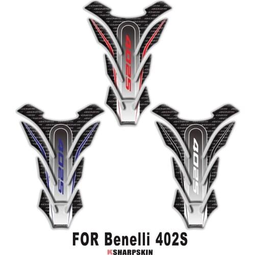 Fashion motorcycle fuel tank mat 3D protection stickers fish bone modification stickers for Benelli 402S