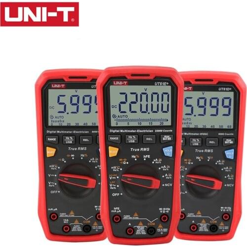 UNI-T UT61E Plus UT61B+ UT61D+ Digital Multimeter 1000V True RMS Voltage Current Resistance Capacitance Tester Pемонт Mультиметр