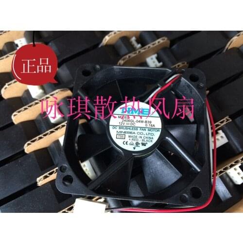 NMB-MAT 2406GL-04W-B39 T55 DC 12V 0.18A 60x60x15mm 3-wire Server Cooling Fan