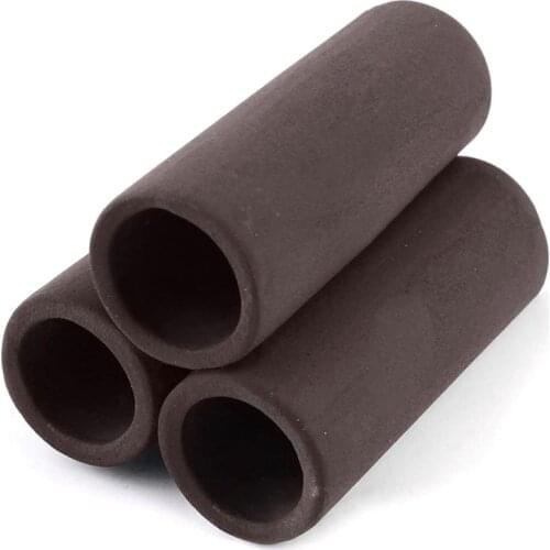 New 3 Pcs Brown Ceramic Shelters - Shrimp Habitat, Breeding Tube, Hiding Cave