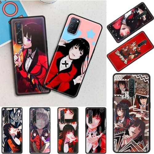 Crazy Excitement Manga Kakegurui Phone Case for Oppo A9 2020 A52 A53 Find X2 X3 Lite Reno 3 F11 Ace A55 A93 A94 4 Pro 5G Cover