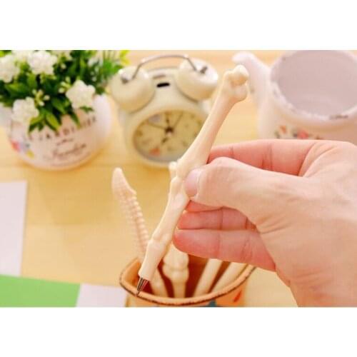 Wholesale 500pcs/lot Bone Shape Ballpoint Pen ABS Material Ball Point Pens For School Office