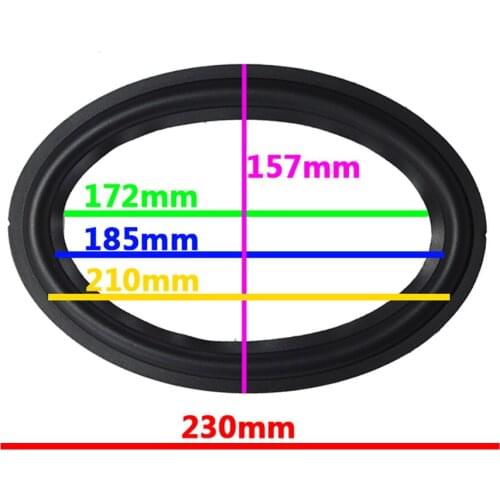 A Pair 6*9 inch 6x9" Woofer Repairable Parts / Speaker Rubber Surround ( 157mm / 185mm / 210mm / 230mm )