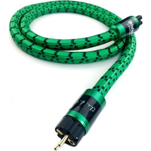 Mcintosh Signature Hi-End Hifi Audio Power Cable DIY Single Crystal Copper Wire with Carbon Fiber Power Cord Plug
