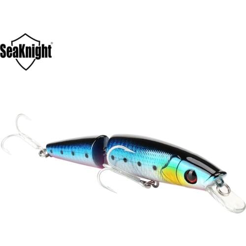 SeaKnght SK041 1PC Fishing Lure 21.5g 125mm/4.92in 0-1.0M Depth Floating Minnow Hard Bait with Sharp Hooks