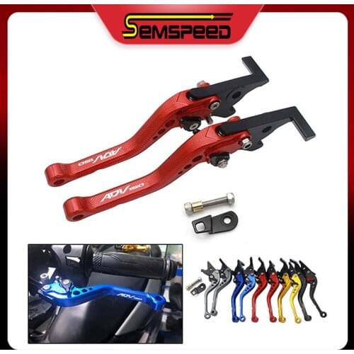 SEMSPEED CNC 3D Rhombus Short Parking Lever For Honda ADV 150 adv150 2019 2020 2021 Motorcycle Clutch and Brake Levers