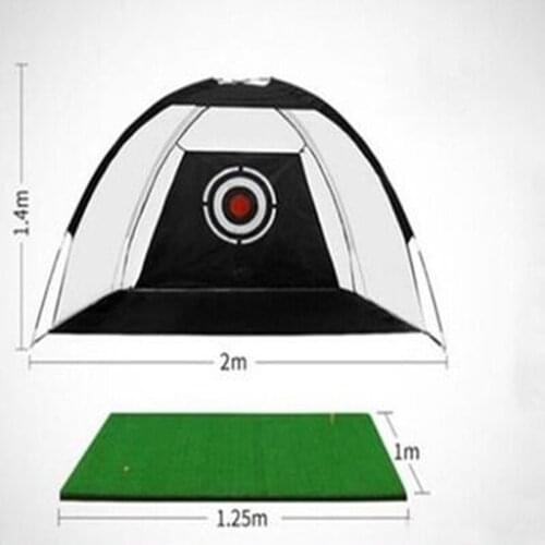 Indoor Outdoor 2m 3m Width Golf Practice Net Golf Hitting Cage Garden Grassland Practice Tent Golf Training Equipment