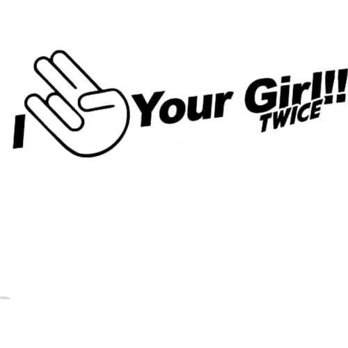 18.3cm * 5.7cm i shocker its twice Jdm car styling Funny Car sticker Accessories and decals