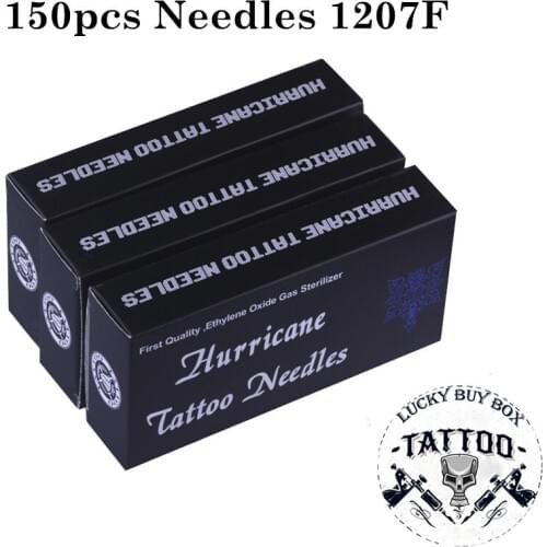 Sterile Tattoo Needles 150PCS 1207F Disposable Tattoo Needles 304 Medical Stainless Steel Hot Selling