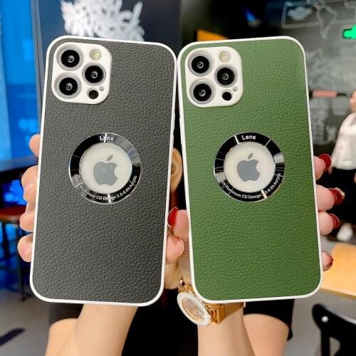 Ultra Thin Leather Shockproof Phone Cases for iPhone 11 12 Pro Max 12Mini X XR XS Max 7 8 Plus Case Fundas Anti-fall Back Cover