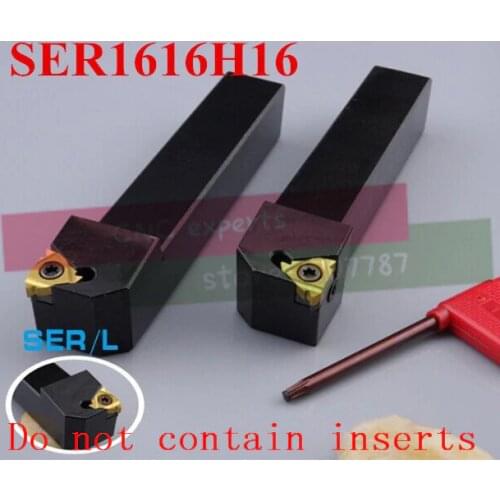 SER1616H16 External Threading Turning Tool, Lathe Cutting tool Threaded Turning Tool Holder, CNC Cutting Tool for 16ER Inserts