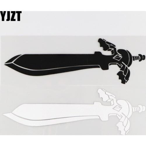 YJZT 18.1CM*5.8CM Sword Personality Pattern Car Sticker Decorative Vinyl Decal 1A-0237