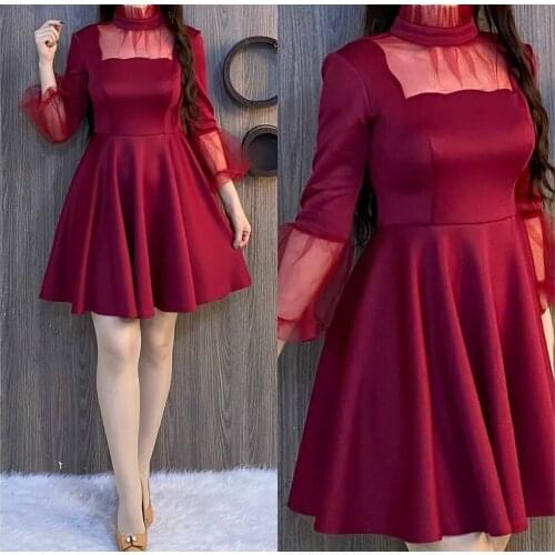 Vintage Black A-Line Short Satin Evening Dresses with Pockets Zipper Back High Neck Abendkleider Formal Party Gown for Women