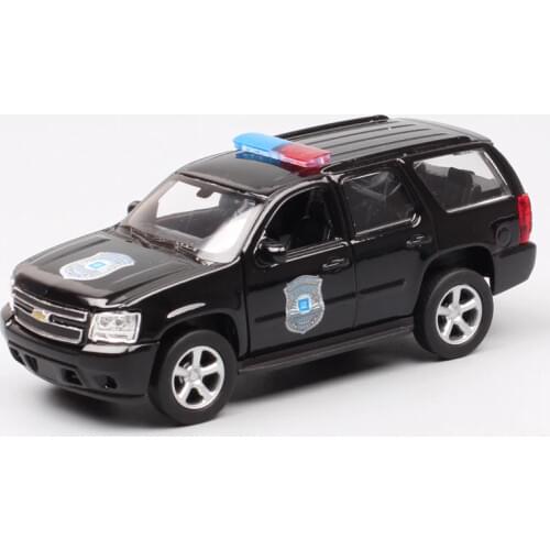 1/36 scales Welly GM 2008 Chevrolet Tahoe Yukon car police SUV pull back Diecasts & Toy Vehicles model miniatures gift for kids