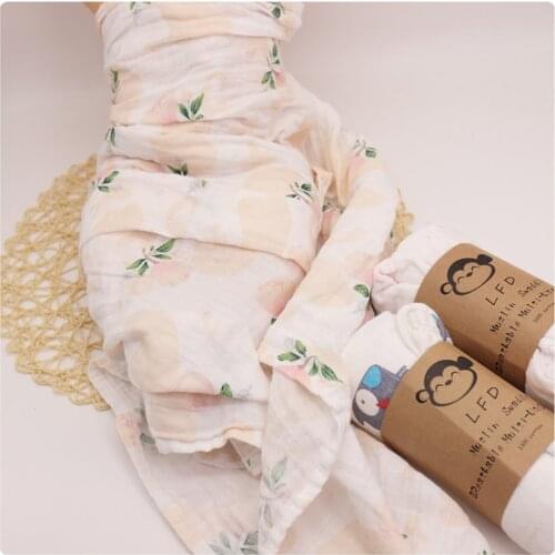 100% Cotton muslin baby blanket swaddle wrap for newborn blankets babies bath towel very soft Multi-use big diaper bedding