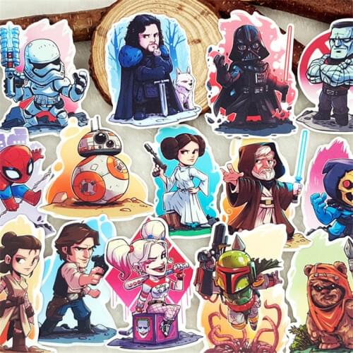 25 Pcs Anime profile man Stickers for Luggage Laptop Skateboard Bicycle Motorcycle Styling Decals Fashion Cool Sticker