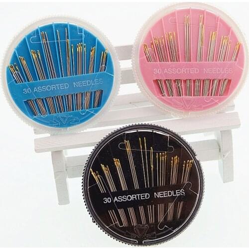 30PCS/set Assorted Hand Sewing Needles Embroidery Mending Craft Quilt Sew Case