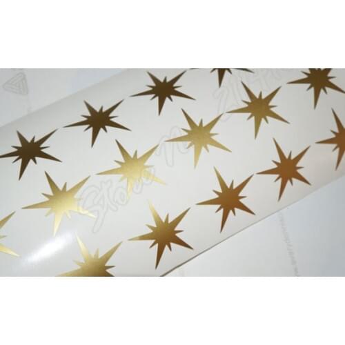 48 Christmas Star Stickers DIY Decor Gift Wrapping Invitation Seals Envelope Seal Party Festival Removable vinyl Wall Decal B314