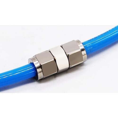 5Pieces/Lot) 6MM 8MM 10MM 12MM PE Pipe Connector Water Pipe Connector T-Type Fitting 304 Stainless Steel Quick-fitting Joint