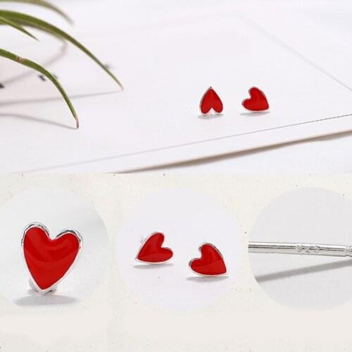 925 Sterling Silver Pin Love Earring Bracelet Necklace Heart Temperament Small Mini Personality Simple Versatile Jewelry