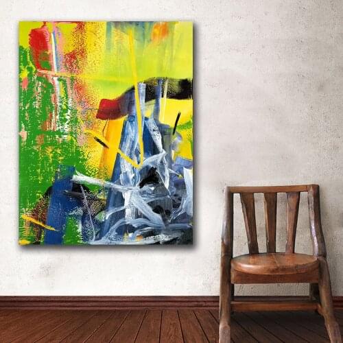 Free Shipping Prints Wall Art Gerhard Richter Korn Painting Living Room Home Decor Oil Painting on Canvas Wall Painting Unframed