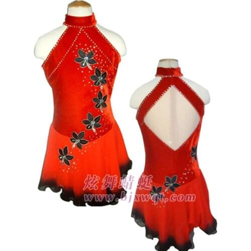 Dazzle dance dragonfly custom adult children skirt HY939 figure skating skating training under performance