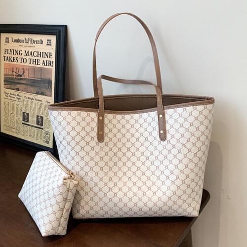 Burminsa Luxury Large Tote Shoulder Bags For Women Brand Designer Shopper Striped Print Ladies Purses And Handbags Trends 2021