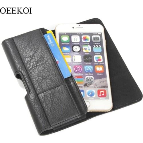 OEEKOI Stone Pattern Belt Clip Pouch Holster Case for iPhone 12 Mini