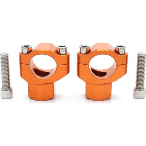 CNC 1 1/8" Handlebar Riser Fat Handle Bar Mount Clamp For 125-530 Motocross SX SXF EXC XCW XCFW EXCF 250 350 450 525 06-16