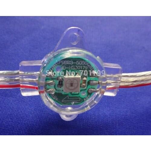 DC5V WS2812(6pin) full color led pixel light;.16.8mm diameter,IP66;one 5050 RGB LED with WS2811 chipset built-in as one pixel