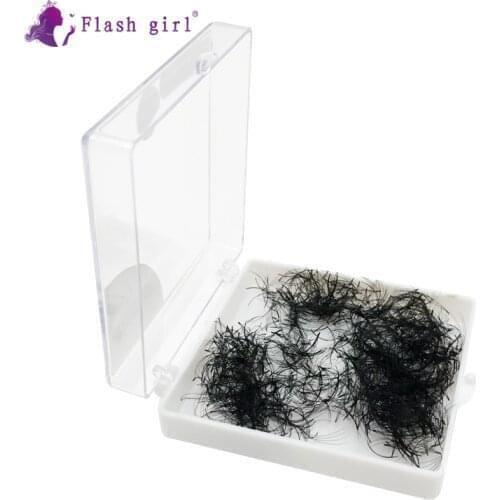 Flash girl 1000 Fans 4D 13mm 0.07D comfort in one box Short Stem Premade fans Russia Volume Lashes Pre Made fans Lashes