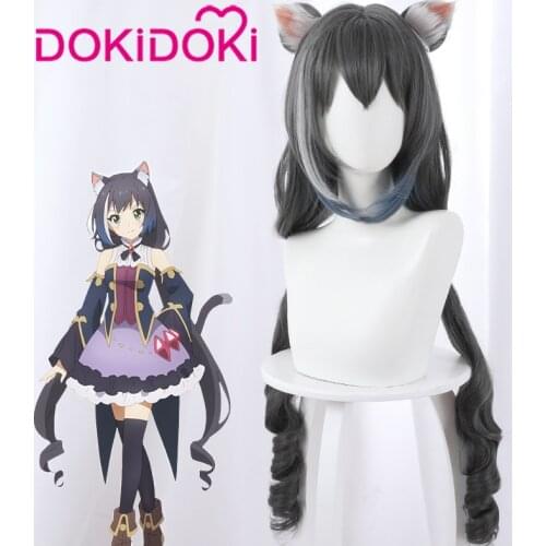 Dokidoki Game Princess Connect! Re:Dive Cosplay Kyaru Wig Hair Women Princess Connect! Re:Dive Cosplay Hair Cat Ear Wig