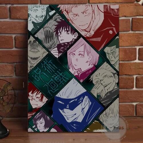 Canvas Anime Jujutsu Kaisen Pictures Home Decoration Paintings Poster HD Prints Wall Art Modular Living Room