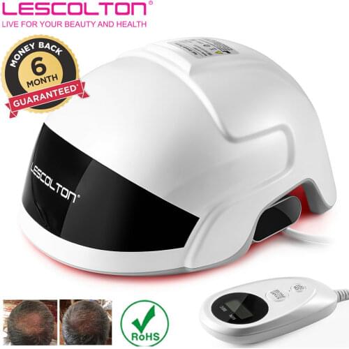 LESCOLTON Laser Hair Growth Helmet Laser Cap Infrared Light LED Hat Hair Loss Treatments Device Mens Caps Hair Restore Products