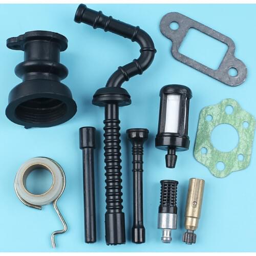 Oil Pump Worm Gear Filter Line Intake Manifold Fuel Hose For STIHL MS210 MS230 MS250 021 023 025 Chainsaw w/ Muffler Carb Gasket
